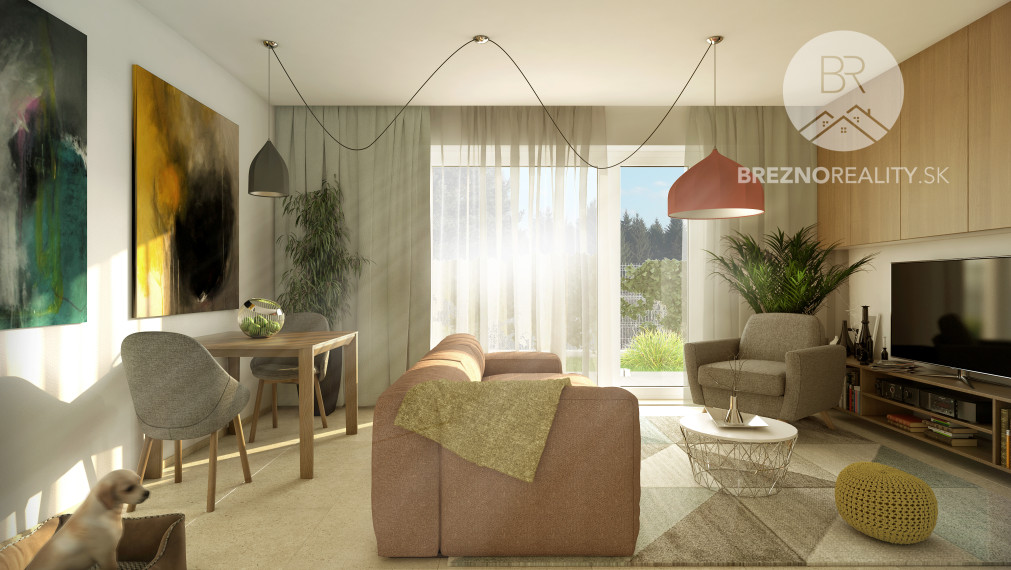 1KK byt C0 s predzáhradkou v novostavbe - REZIDENCIA GEMINI I -  Brezno