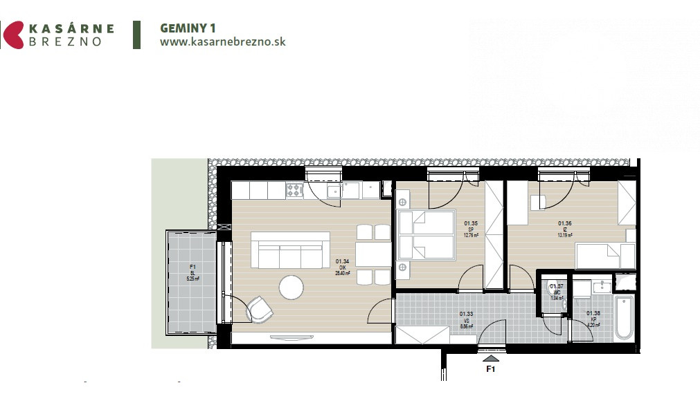 POSLEDNÝ BYT v úspešnom projekte GEMINI I – Brezno, mestská štvrť Kasárne