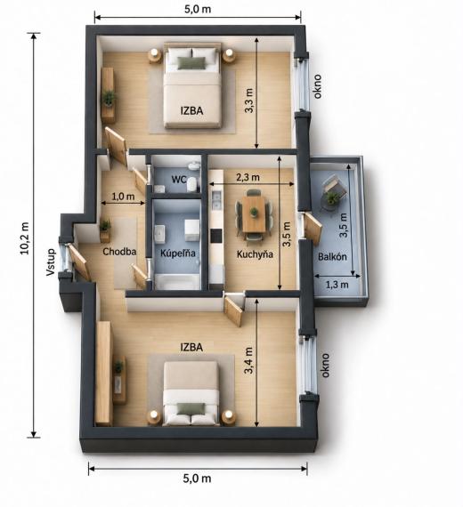 2i byt na predaj - kompletná renovácia - Valaská