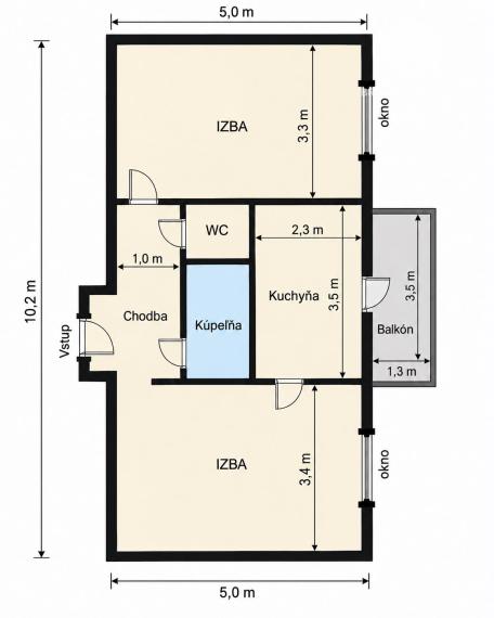 2i byt na predaj - kompletná renovácia - Valaská