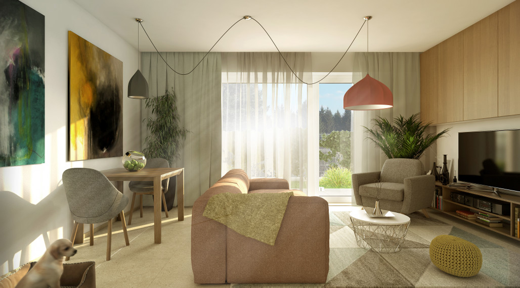 1KK byt C0 s predzáhradkou v novostavbe - REZIDENCIA GEMINI I -  Brezno